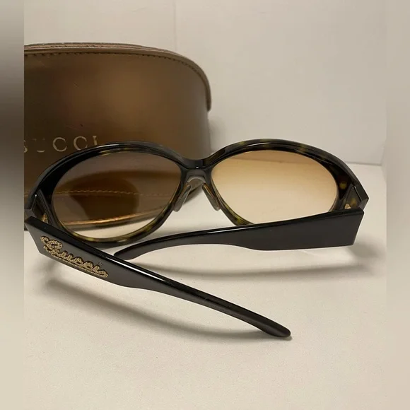 Gucci oversized tortoiseshell sunglasses - Picture 5 of 8